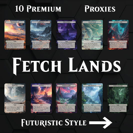 Premium Fetch Lands Proxies- 10X Cards