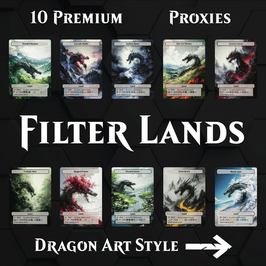 Premium Filter Lands Proxies- 10X Cards