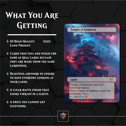 Premium Izzet Lands Proxies- 10X Cards