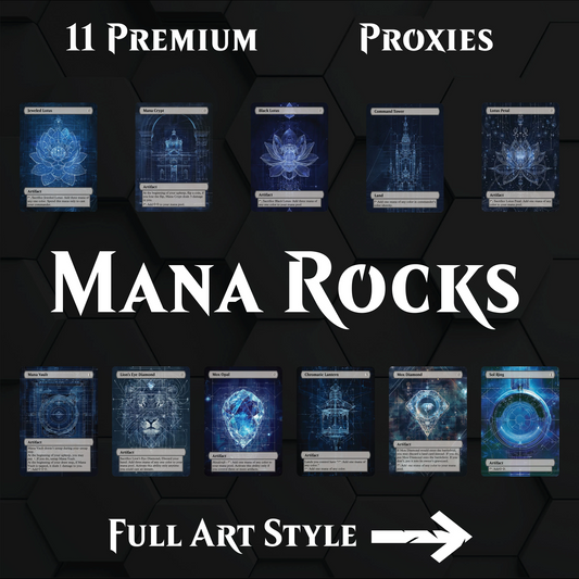 Premium Mana Rock Pack- 11X Cards. Best 9 Mana rocks in EDH! 2 Bonus Cards!