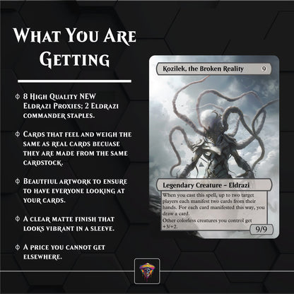 Premium New Eldrazi Pack- 10X Cards. Best New Eldrazi from Modern Hori Landfall Proxies Premium New Eldrazi Pack- 10X Cards. Best New Eldrazi from Modern Hori Landfall Proxies