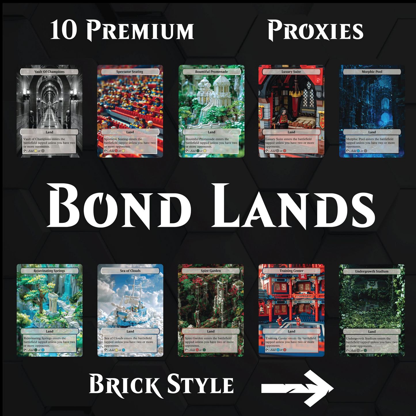 Premium Bond Lands Proxies- 10X Cards