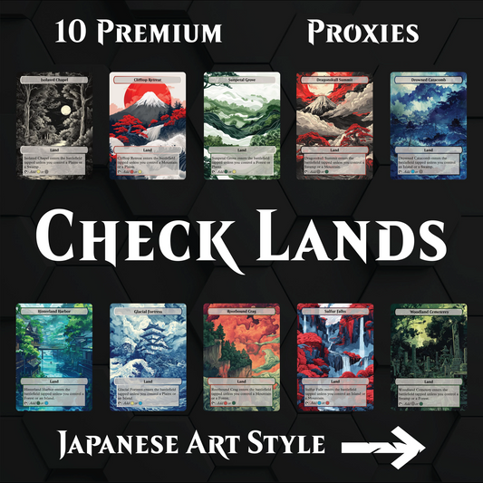 Premium Check Lands Proxies- 10X Cards