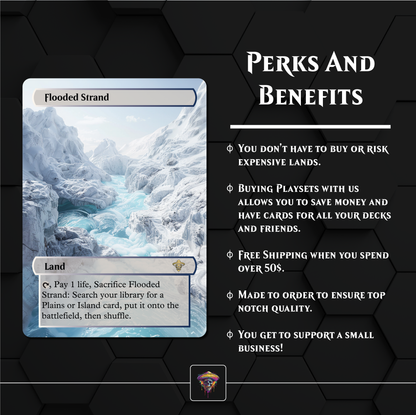 Premium Azorious Lands Proxies- 10X Cards