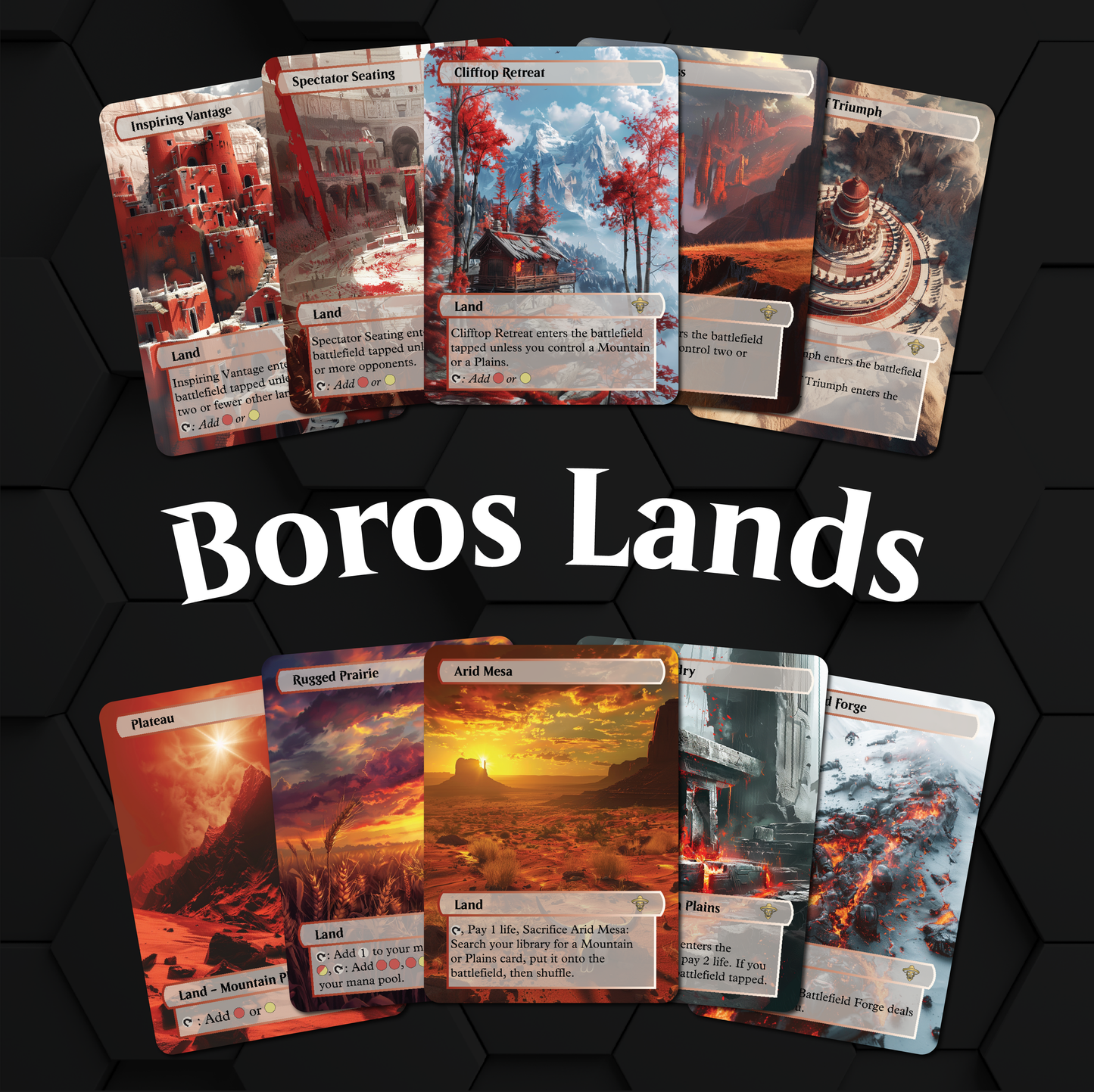 Premium Boros Lands Proxies- 10X Cards