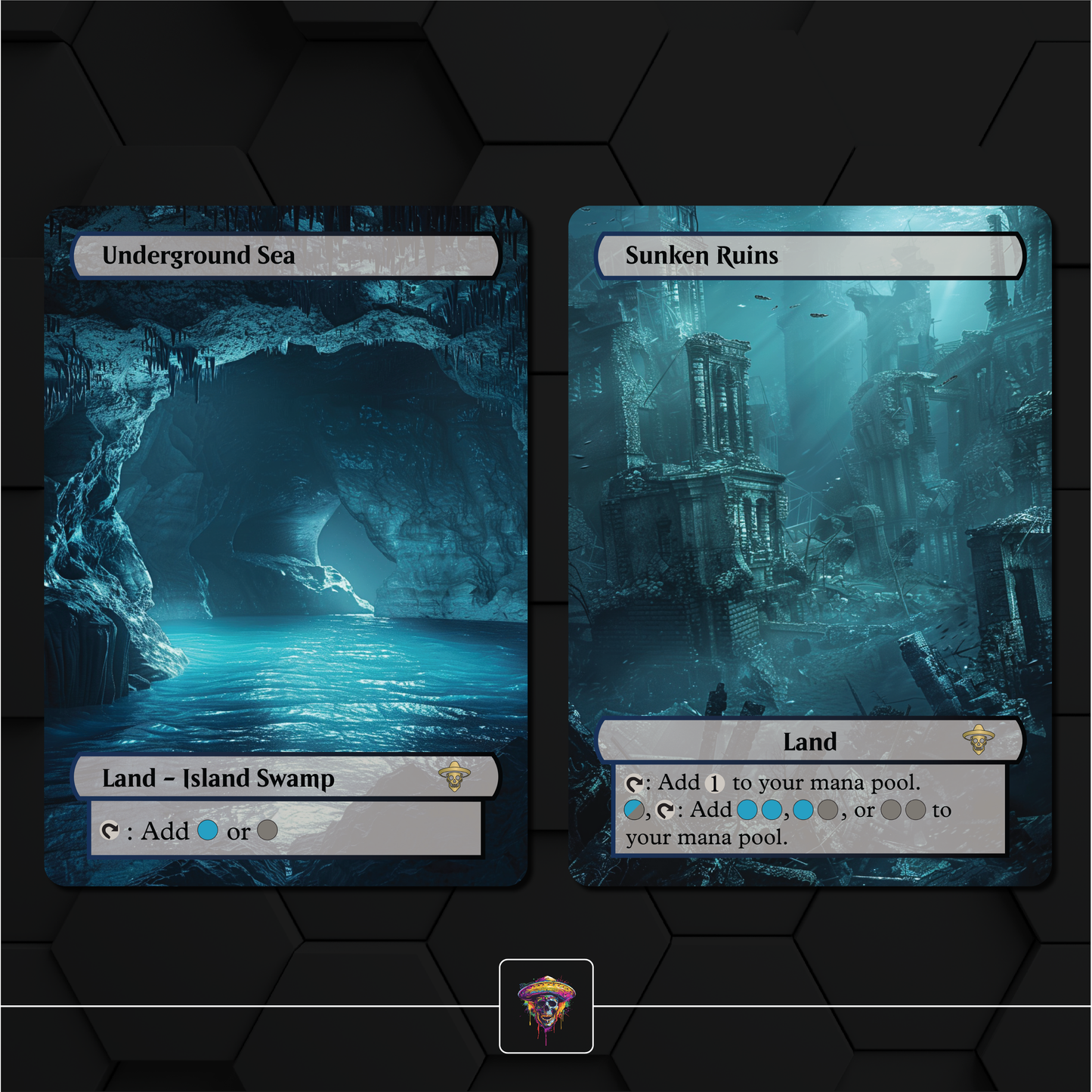 Premium Dimir Lands Proxies- 10X Cards