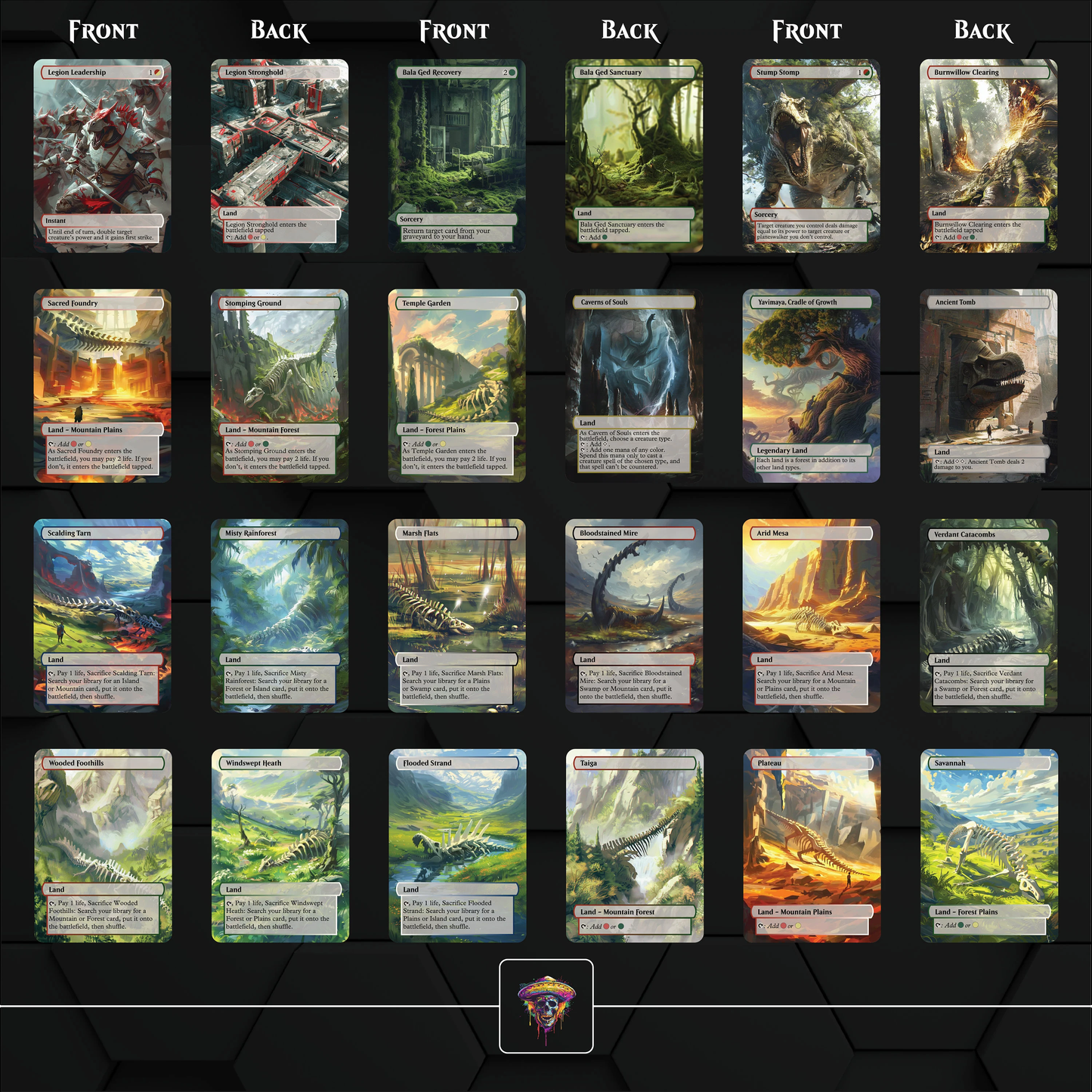 Full Dinosaur Naya Commander-deck. Over 4000 dollar high power Gishath Tribal Deck. tokens and maybeboard included(120 Cards)