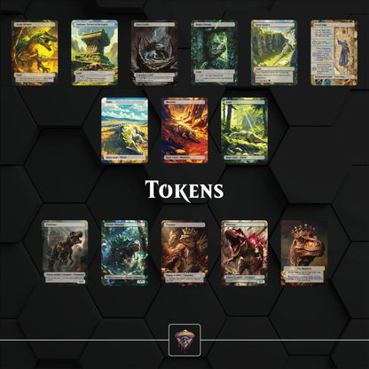 Full Dinosaur Naya Commander-deck. Over 4000 dollar high power Gishath Tribal Deck. tokens and maybeboard included(120 Cards)