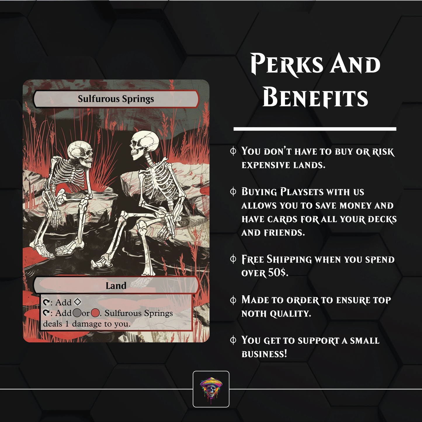 Premium Pain Lands Proxies- 10X Cards