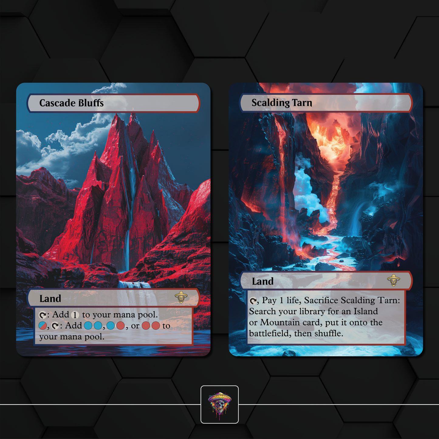 Premium Izzet Lands Proxies- 10X Cards