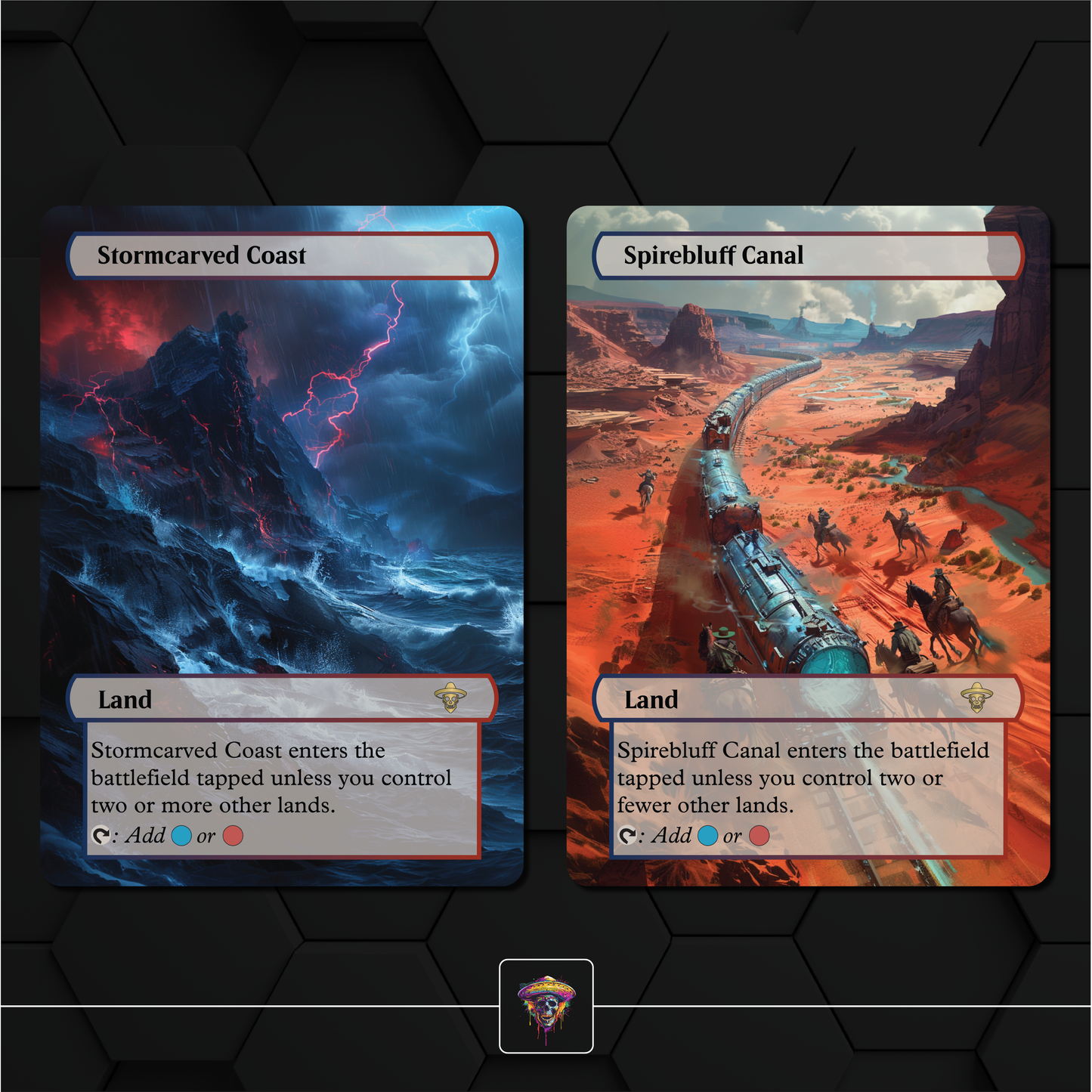 Premium Izzet Lands Proxies- 10X Cards