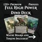 Full Dinosaur Naya Commander-deck. Over 4000 dollar high power Gishath Tribal Deck. tokens and maybeboard included(120 Cards)