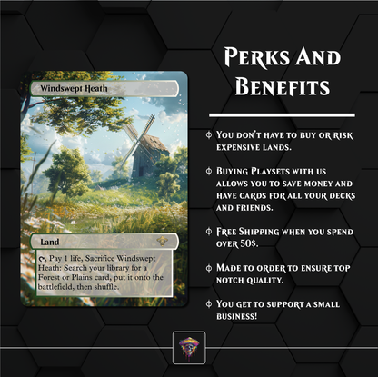 Premium Selesnya Lands Proxies- 10X Cards