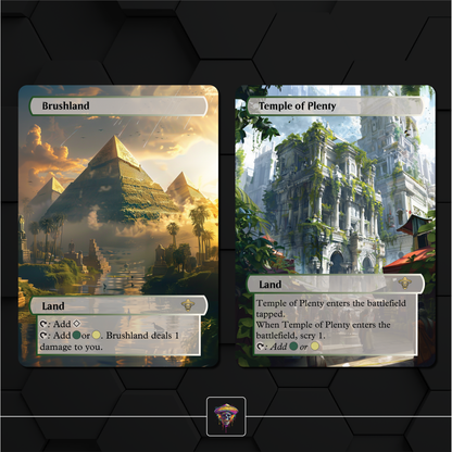 Premium Selesnya Lands Proxies- 10X Cards